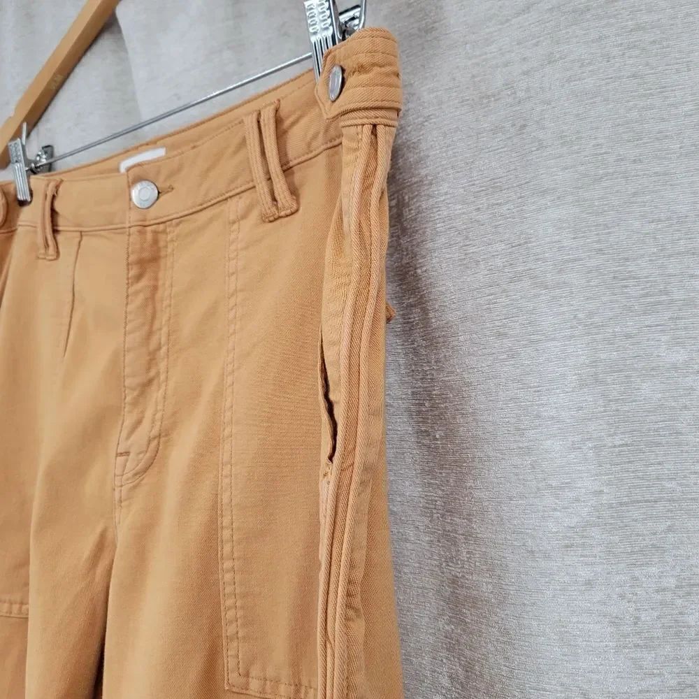 Pistola Orangey Tan Cropped Utility Pants Jeans Women's Size 32 Waist Denim - Picture 4 of 15